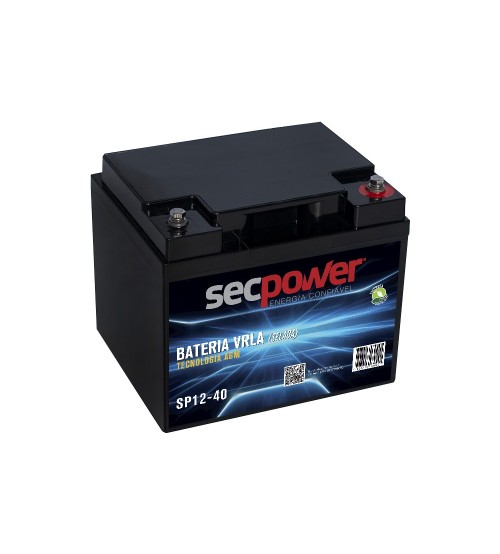 Bateria Chumbo Ácido VRLA AGM – Sec Power – SP12-40